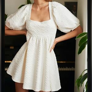 Free People Violet Mini Dress Ivory